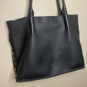 Hammitt Los Angeles Black Leather Studded Oliver Tote